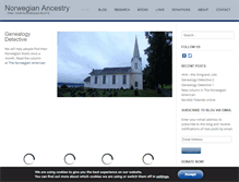 Tablet Screenshot of norwegianancestry.com
